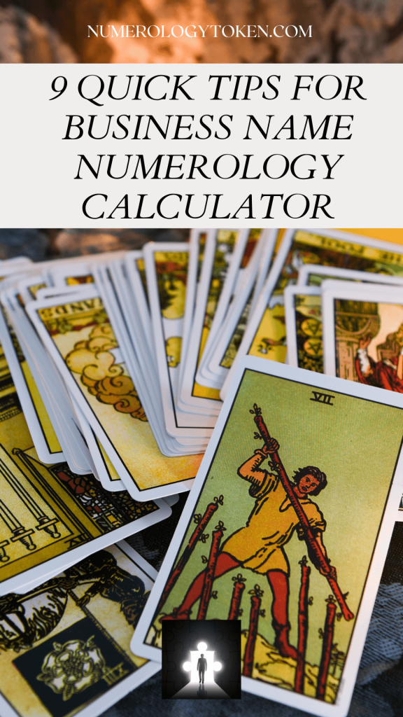 9 Quick Tips For Business Name Numerology Calculator
